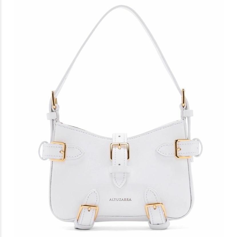 Altuzarra Nwt Mini Play Leather Baguette Bag, Optic White — image 4 of 8